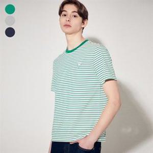 게스 MP2K9430 [에센셜] 미니삼각 스트라이프 반팔티셔츠 492693