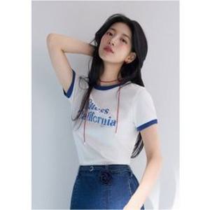 게스 MQ2K7436 남녀공용 마린 그래픽 링거 반팔티 491952