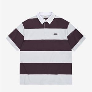 [커버낫]커버낫 스트라이프 럭비 카라 티셔츠 퍼플 CO2602ST17PU