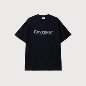 M 커버낫반팔티 CQK CO2502ST02-DN 센터 어센틱 티셔츠 Dark Navy