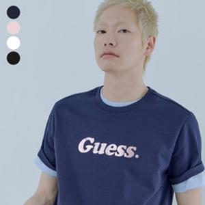 [게스] [CORE] 유니 크랙호일 반팔티셔츠 MQ2K8436