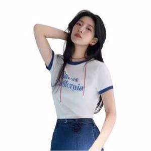 게스 GUESS MQ2K7436 남녀공용 마린 그래픽 링거 반팔티
