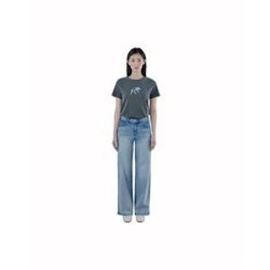 게스 GUESS [온라인 ] MBL톤 와이드 스트레이트 데님 OQ1D5095