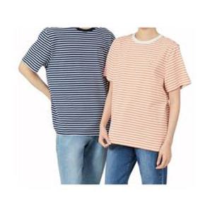 게스 GUESS 4color 유니 세미오버핏 싱글 스트라이프 반팔티 NP2KE403