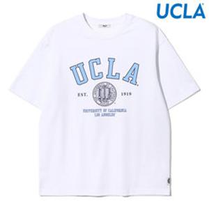 [백화점][유씨엘에이]남여공용 오버핏 에센셜 UCLA 프린팅 반팔 티셔츠