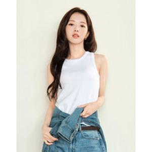 [백화점][지오다노] 326539 여 NEW 여름 무지 립 레이서백 탱크탑 나시 슬리브리스 민소매  기본 티셔츠 3컬러 05326539 05326539