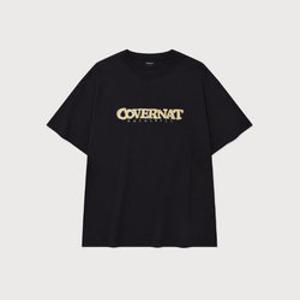 커버낫반팔티 JQS CO2502ST10-DN 멀티 컬러 로고 그래픽 티셔츠 Dark Navy