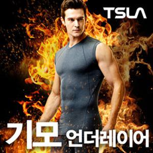 테슬라 기모 언더레이어 발열내의 민소매 TM-YUV35