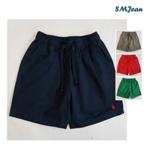 SMJ354s 면 3부 밴드 반바지 남여공용 면반바지 커플반바지