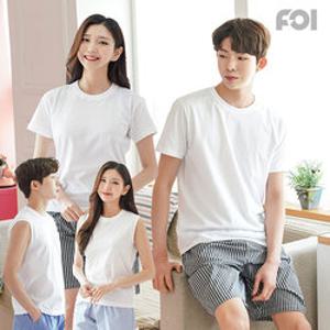[포이]국산 반팔/민소매 면티 3세트(남녀공용)