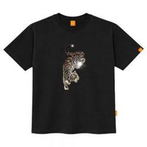 [엘라모]스팽글호랑이 반팔티셔츠 남여공용 빅사이즈 ~4XL