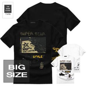 더네임스튜디오 반팔티 슈퍼스타 3XL~5XL 빅사이즈 티셔츠