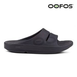 우포스 남성용 쪼리 슬리퍼 1500 매트블랙 OOFOS