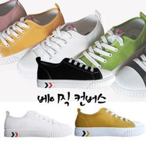 [슈앤필]발편한 여성 스니커즈 단화 운동화 런닝화 하트-베이직