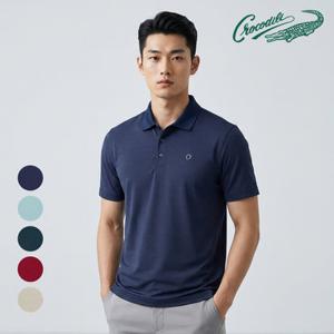 [크로커다일] 여름 나일론 슈퍼 쿨 반팔 카라티 CDAAATP2703