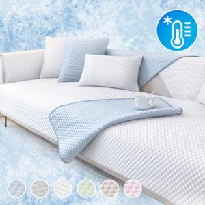 [한빛카페트][균일가]에어쿨 냉감 매쉬 소파패드 4size 6colors