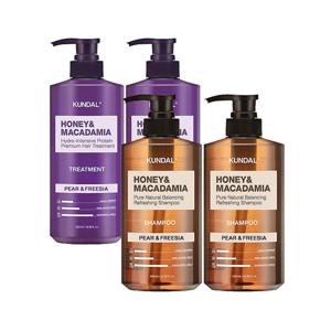 쿤달 쿤달 네이처 샴푸 페어앤프리지아 500ml x2개+트리트먼트 페어앤프리지아 500ml x2개
