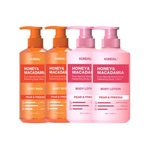쿤달 쿤달 퓨어 바디워시 페어앤프리지아 500ml x2개+바디로션 페어앤프리지아 500ml x2개