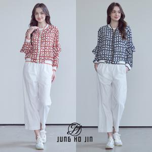 [Jung Ho Jin] 정호진 26SS 여성 쉬폰 프릴 블루종 점퍼 1종