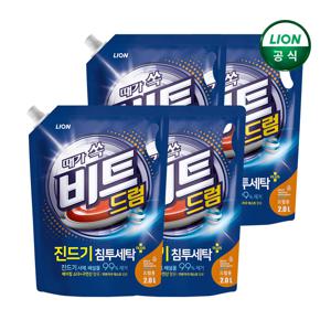 비트 액체 세탁세제 진드기 2L 리필 드럼용 x 4개