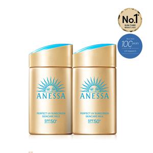 [공식] 아넷사 퍼펙트 UV 선스크린 스킨케어 밀크 NA 60ml 2개