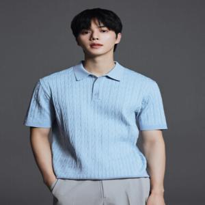 [폴햄] 남성 카라 케이블 반팔 니트 PHG2ET1470 PHG2ET1470