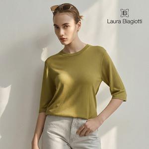 라우라비아조티 26SS 16GG 실크 블렌디드 5부 니트 2종