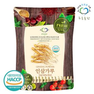 [푸른들판] 국내산 6년근 인삼 가루 100% 100gx1봉 말린 인삼뿌리 분말 건인삼 건삼 차