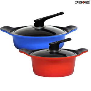 키친아트냄비 S100G 세라믹코팅 주물 냄비세트 2종E 양수20+전골24