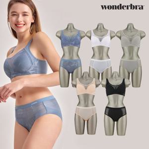 ★10종세트★[Wonderbra] 원더브라 제로와이어 브라삼각팬티세트 10종 WB163_01