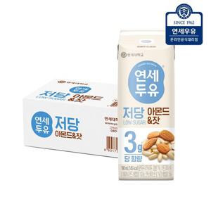 연세두유 저당 아몬드 잣 190ml 24팩