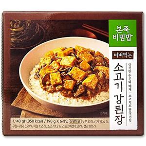 [코스트코] 본죽비빔밥 비벼먹는 소고기 강된장 1140g(190g x 6개)