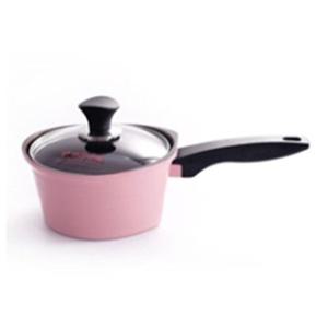 키친아트 세라믹 냄비 라면 편수 냄비 핑크 9x16cm (W8C06AC)