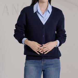 [로즈미] [55~77] 세유 비스코스 브이넥 니트 가디건