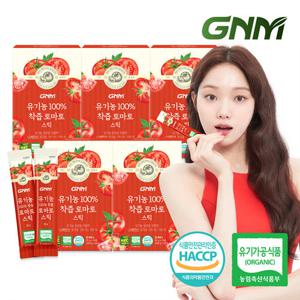 GNM 유기농 100% NFC 착즙 토마토 스틱 5박스(총 70포) / 토마토즙 주스
