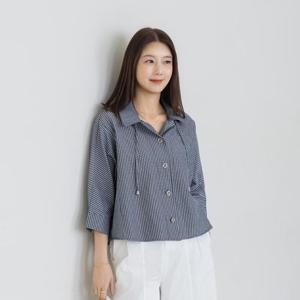 엄마옷 마담4060 세로스트라이프셔츠 -QBL2603057-