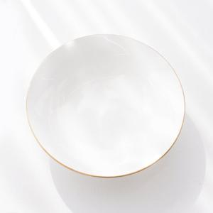본차이나 블랑골드 반찬그릇 1p (7인치 찬기) 골드라인 전자레인지 가능