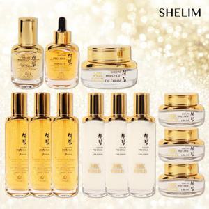 쉬림 24K골드 프레스티지 기초 12종 풀 패키지 세트(스킨3+로션3+크림3+아이크림+에센스+앰플) /미백 주름