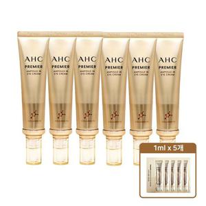 AHC 시즌 11 앰플 인 아이크림 40ml 6개 + 1ml 샘플 5장