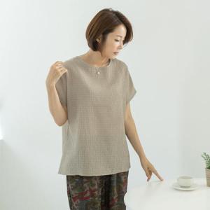 엄마옷 마담4060 인견가오리핏티셔츠-QTE2504041-