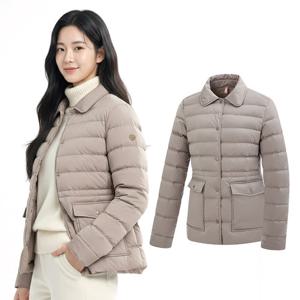 콜핑 여성 겨울 구스다운 허리스트링 경량 등산 패딩 자켓 KSC675SJ5W