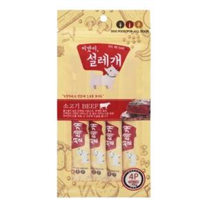 강아지 소고기 눈건강 15g 4개입 1P 기능성 영양 간식 (WD3C295)