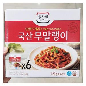 종가집 국산무말랭이 120GX6 52874