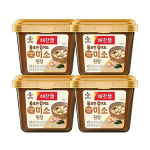 [CJ제일제당]해찬들 물로만 끓여도 부드럽고 순한 미소된장 450g x4개