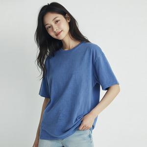[유니제이] 남녀공용 16수 오버핏 피그먼트 반팔티