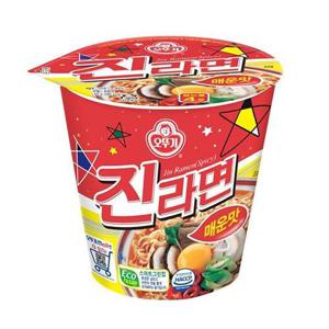 [JHQQR1PU_52EK]진라면 컵라면 매운맛 소컵 65gx6컵x2박스
