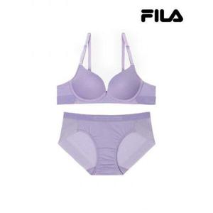 [휠라 언더웨어][휠라] 아웃핏 시즈널 그레이퍼플 브라 세트 (FI4BAF6453FGPU_2SKU)