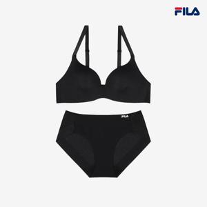 [휠라 언더웨어][휠라] 퓨징 데일리 블랙 브라 팬티 세트 (FI4BAG1101F_BLK)