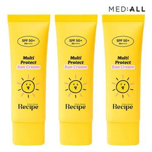 메디올 장벽케어 선크림 50g 3개 SPF50+ PA++++ /무기자차 마일드선크림 미백 주름개선