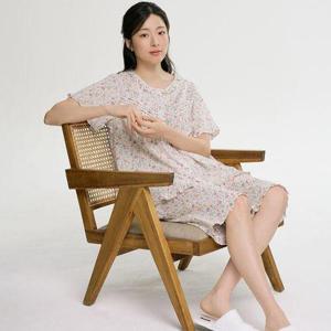 [메이플라워]코스모 반팔 순면 여성 빅사이즈 잠옷 세트